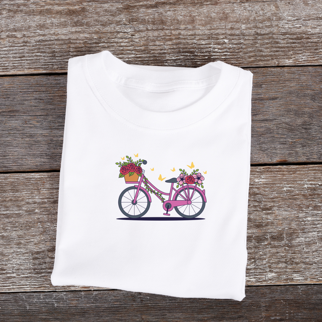 Floral Cycle Journey T-Shirt