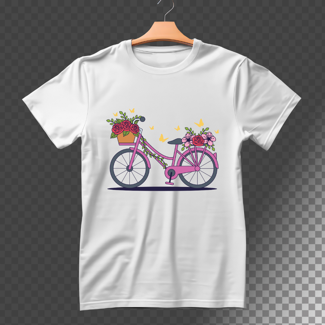 Floral Cycle Journey T-Shirt